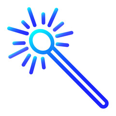 new year fireworks in blue color style