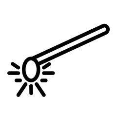 new year fireworks in line style