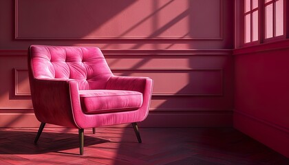 Obraz premium wall background mockup sofa chair UHD Wallpapar