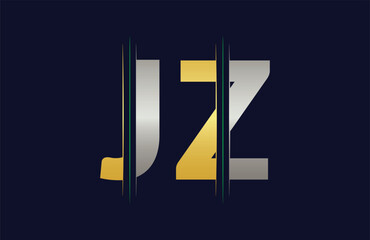 Unique JZ letter logo Icon vector template.