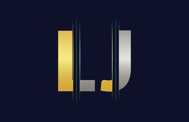 Abstract LJ letter logo design template. Vector Logo Illustration.