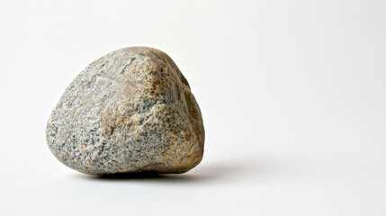 White background with a rock