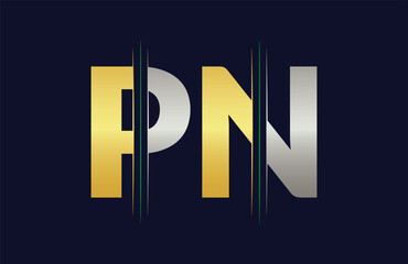 PN Letter Logo Template Illustration Design.
