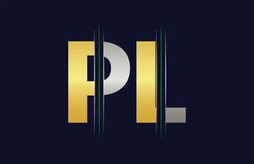 PL Letter Logo Template Illustration Design.