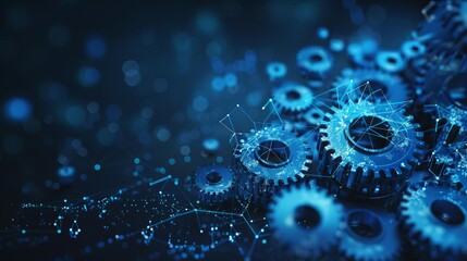 Gears are an essential part of any machine. They work together to create a smooth, efficient operation. This image shows a variety of gears, all working together in harmony.