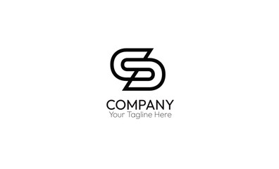 Elegant SS Infinity Monogram in Luxury Circular Style /High-End Brand Personality Logo Template
