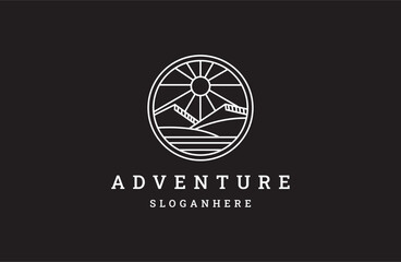 adventure logo modern design. vector illustration concept