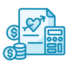 Fototapeta premium Budget Icon