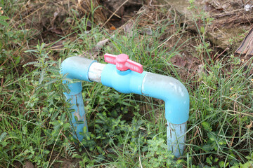 water pipe in the park