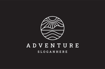 adventure logo modern design. vector illustration concept