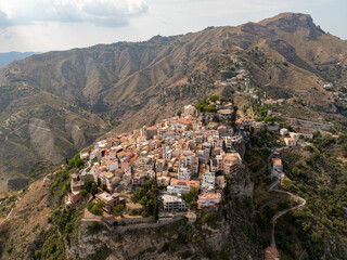 Aerial View - Castelmola, Italy