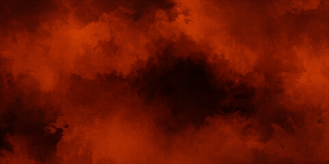 Eerie black background with billowing red smoke on black background. old style dark red grunge texture, brush painted . Old and grainy red paper texture, vector, 