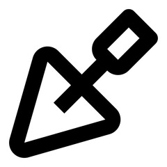 Fototapeta premium trowel line icon for user interface