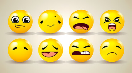 Fototapeta premium Emoticons conceptual art vector image,Sketch emoticons seamless pattern vector image.