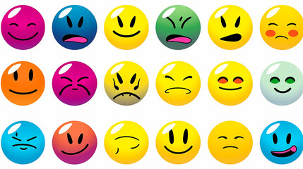 Fototapeta premium Emoticons conceptual art vector image,Sketch emoticons seamless pattern vector image.