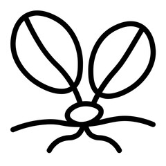 seagrass in line style