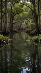 Obraz premium beautiful mangrove forest