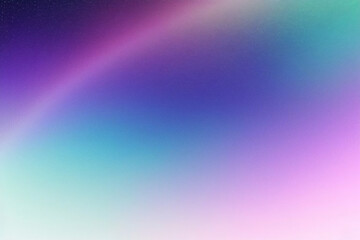 Holographic fantasy rainbow unicorn background with clouds and stars. Pastel color sky. Magical landscape, abstract fabulous pattern. Cute candy wallpaper. Vector.	