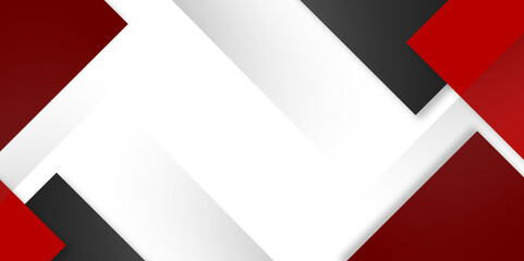 Abstract red, black, grey vector background. Simple red, black, white abstract geometric presentation background with blank space for text. digital technology concept for wallpaper, business banner