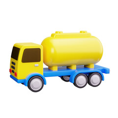 tank truck 3d render icon