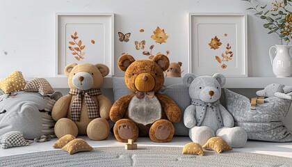 childrens room with frame UHD Wallpapar