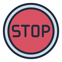 Stop Traffic Sign Icon