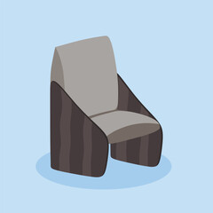 Modern Chair Design Simple 3 D Vector