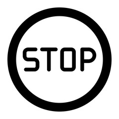 Stop Traffic Sign Icon