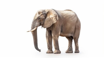 Majestic Elephant in Natural Habitat - Wildlife Conservation Symbol