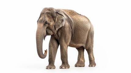 Obraz premium Majestic Elephant in Jungle Habitat - Wildlife Conservation and Environmental Awareness Concept
