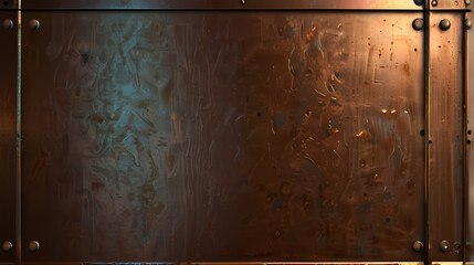 Copper plate texture background