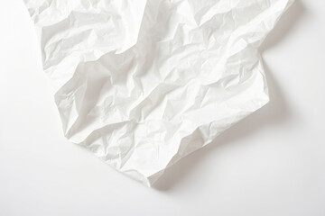 Crumpled White Paper Texture