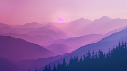 Subtle Purple Fog Design
