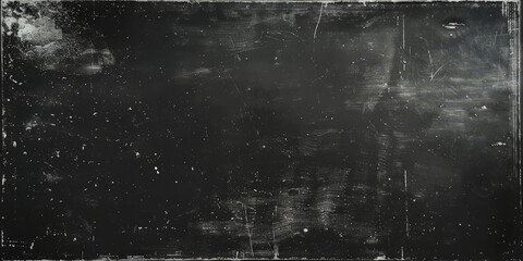 A vintage black chalkboard background with visible scratches and chalk marks, providing a rustic and textured surface ideal for creative projects,banner