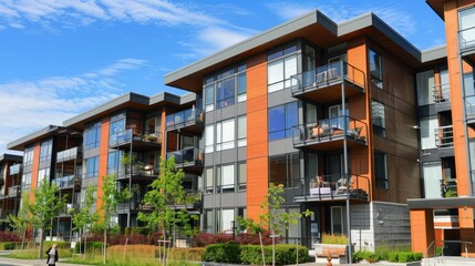 Fototapeta premium Modern apartment buildings 
