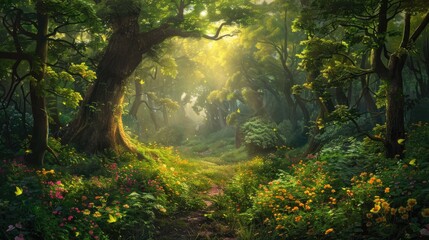 Beauty of an untouched forest