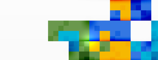 Dynamic colorful squares background. Vector Illustration For Wallpaper, Banner, Background, Card, Book Illustration, landing page