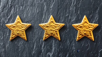 Efficient after-sales service system with five-star, four-star and three-star customer review logging platform, 4K high resolution AI generated wallpaper background.