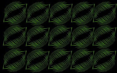 Summer palm leaves illustration background