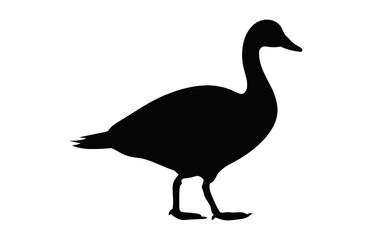 Goose Silhouette Vector black Clipart