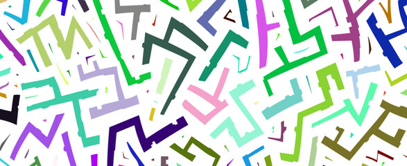 colorful memphis geometric seamless pattern