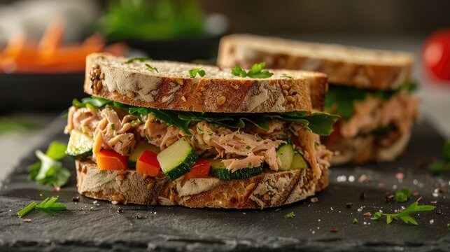 Tuna and Vegetable Sandwich
