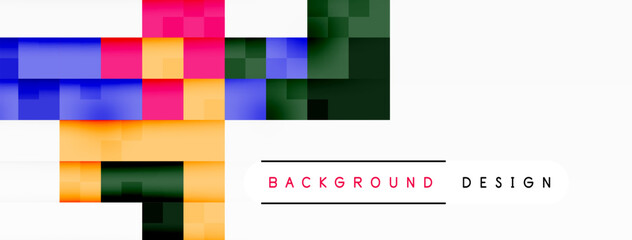 Dynamic colorful squares background. Vector Illustration For Wallpaper, Banner, Background, Card, Book Illustration, landing page