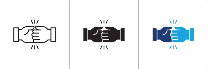 Obraz premium Cooperation icon. Brotherhood icons. Teamwork icon. Collaboration symbol. Co-worker logo. Hand team work logo. Vector stock isolated in white for illustration and graphic design resource.