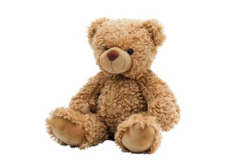 Obraz premium A cute and cuddly teddy bear, perfect for snuggling with. Made with soft, high-quality materials and designed with safety in mind, this teddy bear is sure to become a favorite.