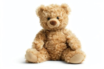 Obraz premium A cute and cuddly teddy bear, idea for snuggling with. Made with soft, high-quality materials and designed with love, this teddy bear is sure to become a favorite.