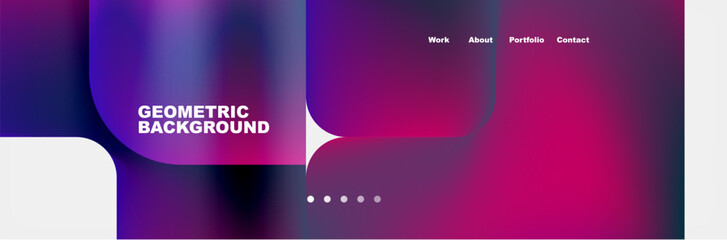 Square internet web page design template. Vector Illustration For Wallpaper, Banner, Background, Card, Book Illustration, landing page