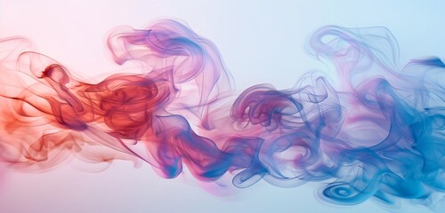 , dense tendrils of deep and dark smoke gracefully intertwine against a gradient backdrop, creating a mesmerizing blend of hues. Amidst this ethereal dance, vibrant abstract colors emerge, swirling an