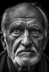 Obraz premium old man in solitude