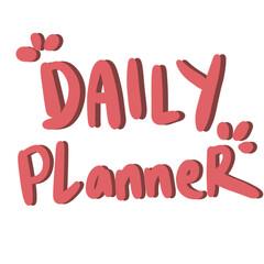 Daily Planner Text